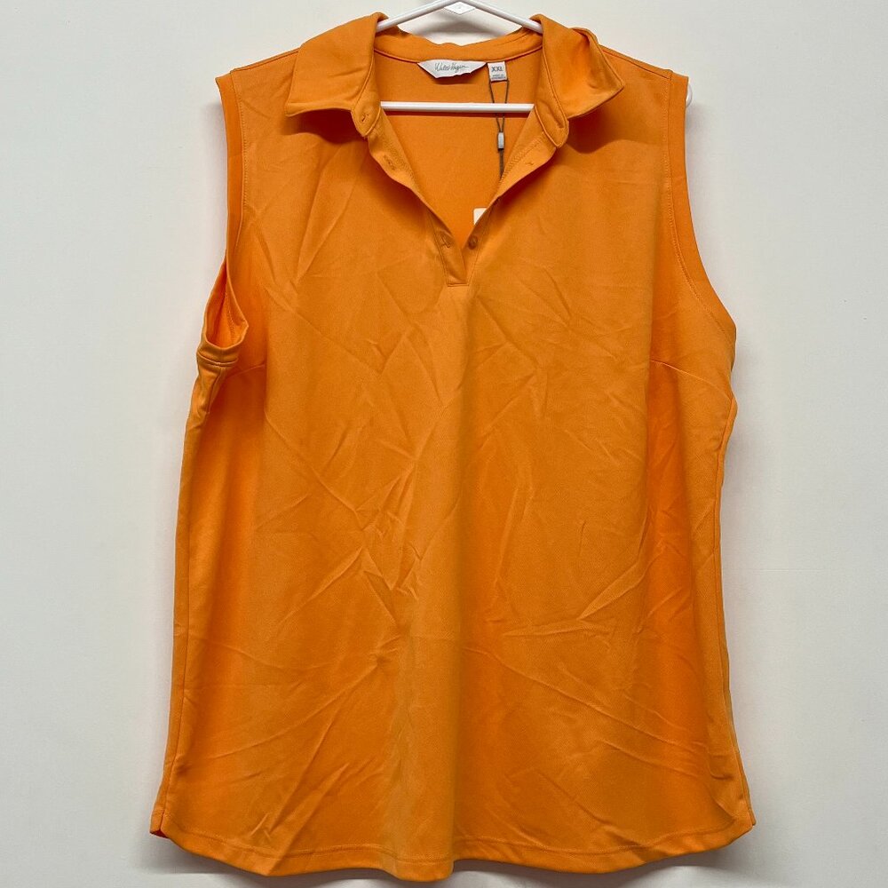 Walter Hagen Women's Clubhouse Pique Sleeveless Golf Polo